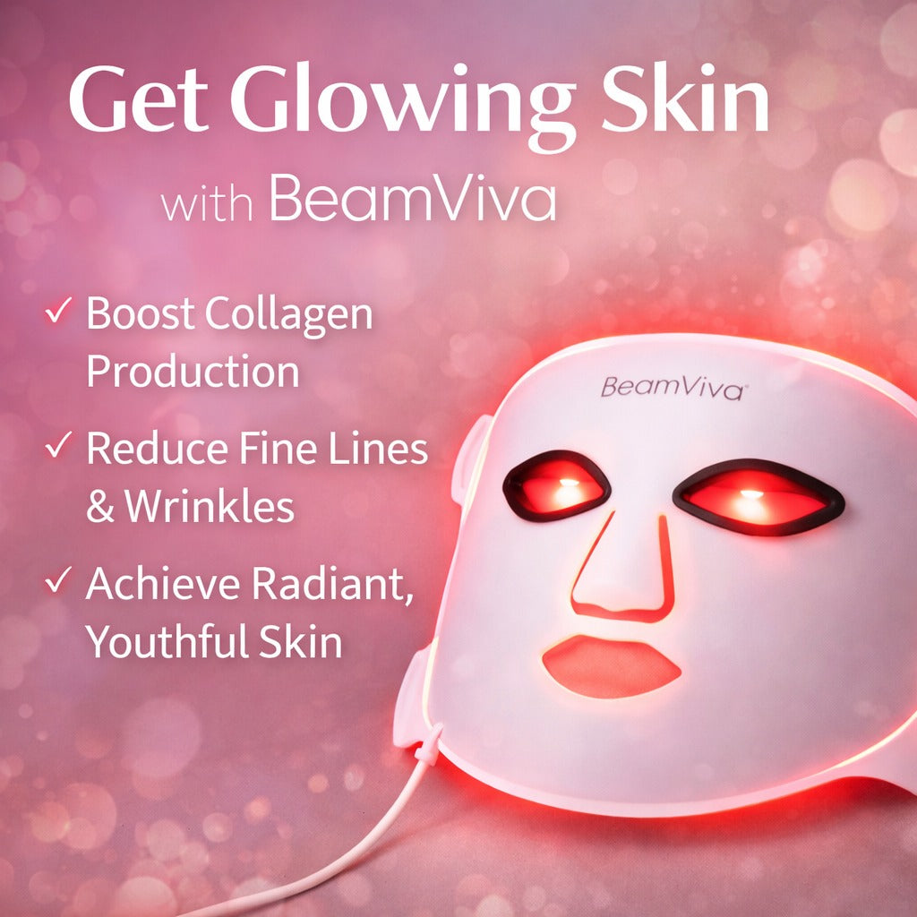 4-in-1 LED Light Therapy Face Mask Spa-Quality Skin Rejuvenation at Home