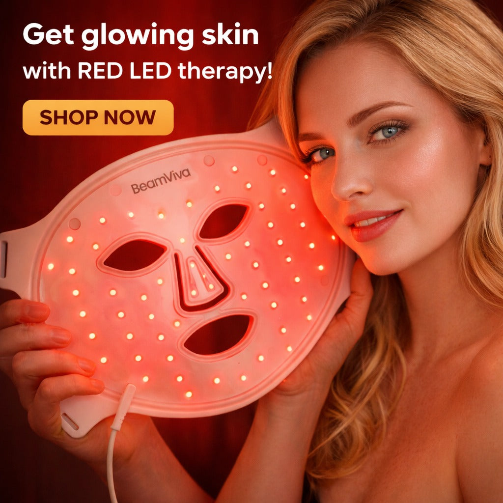 4-in-1 LED Light Therapy Face Mask Spa-Quality Skin Rejuvenation at Home