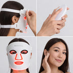 4-in-1 LED Light Therapy Face Mask Spa-Quality Skin Rejuvenation at Home