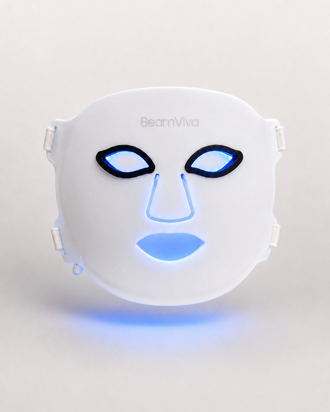 BeamViva LED face mask with blue 460nm light therapy for mild to moderate inflammatory acne