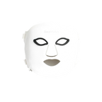 BeamViva white silicone LED face mask with eye protection, front view