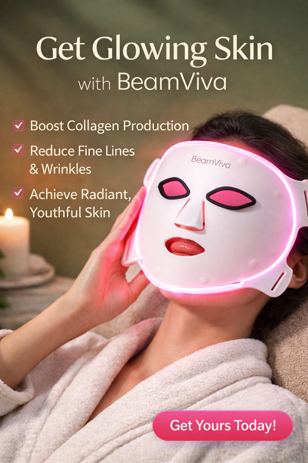 4-in-1 LED Light Therapy Face Mask Spa-Quality Skin Rejuvenation at Home
